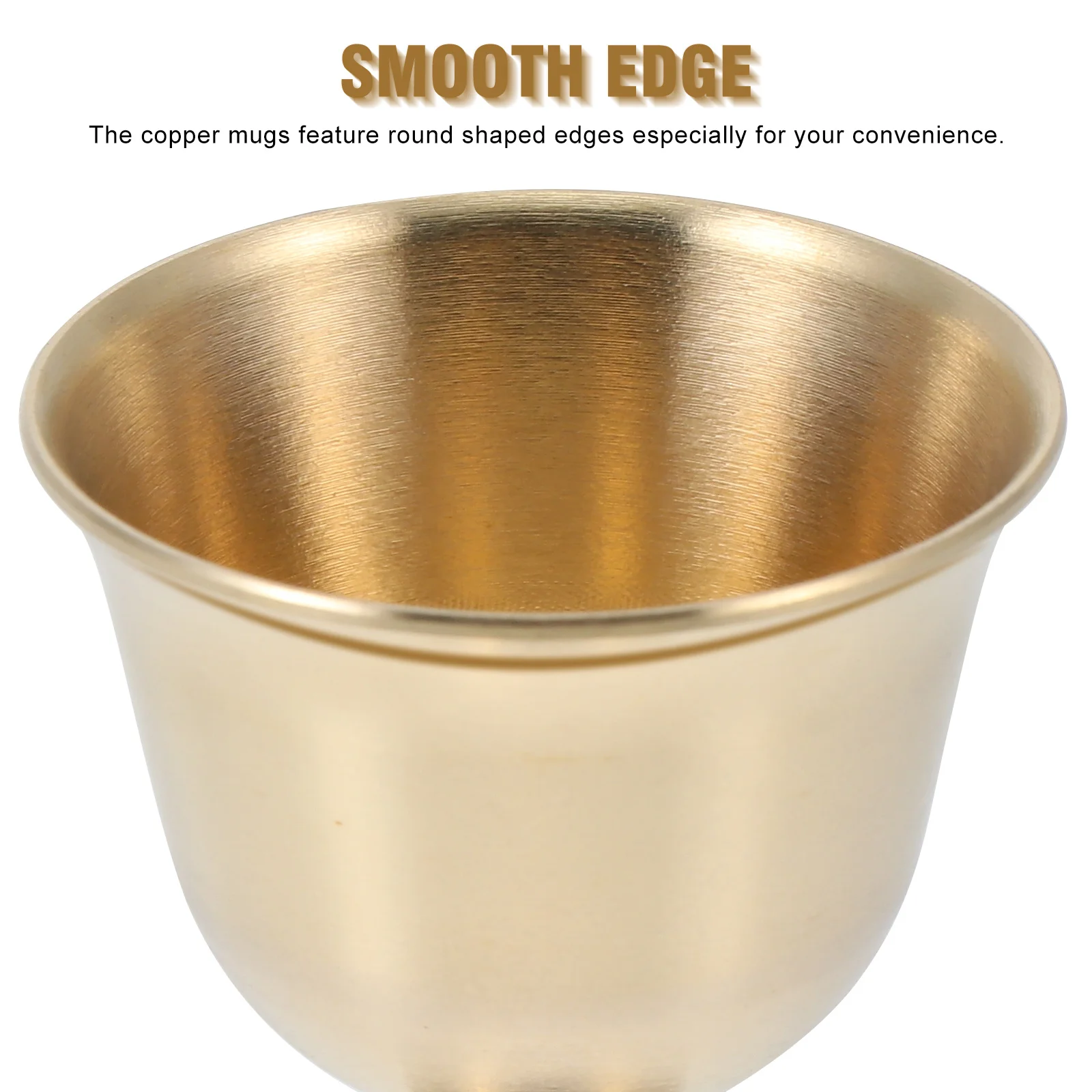 

2pcs Copper Mug Cup Metal Drinkware For Beer Cocktail Iced Coffee Tea Household Barware Goblet Collection