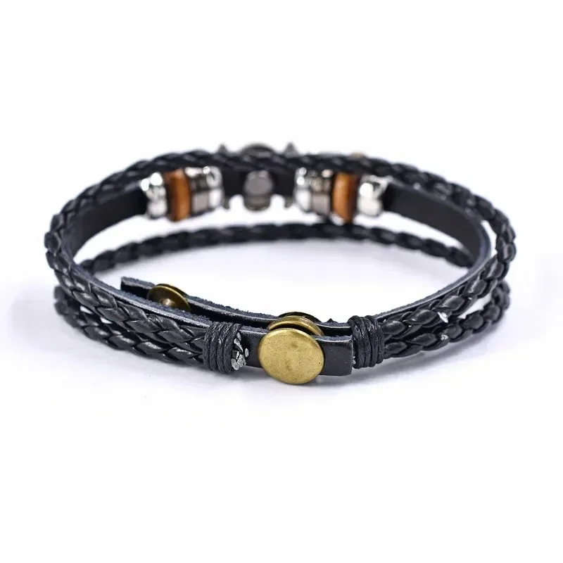 Anime One Piece Armband Luffy PU-Armband Cosplay-Zubehör Strohhut-Piraten-Schmuck Lederarmband Geburtstagsgeschenke – Detail 2