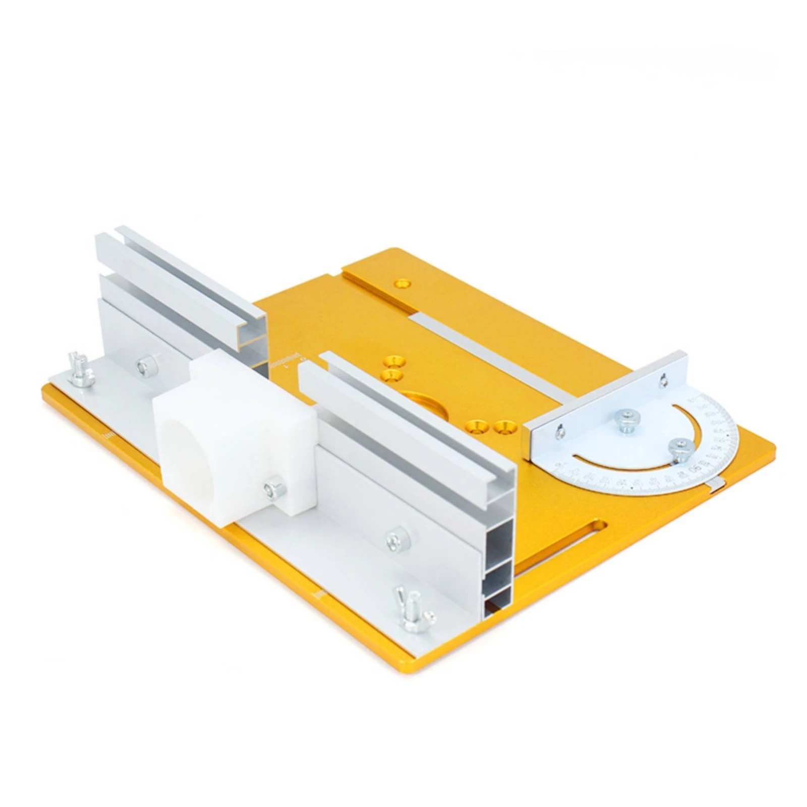 Router Table Insert Plate with Scale Markings Compatible Router Table Insert Plate Tool Accessory Sturdy Hardware Accurate