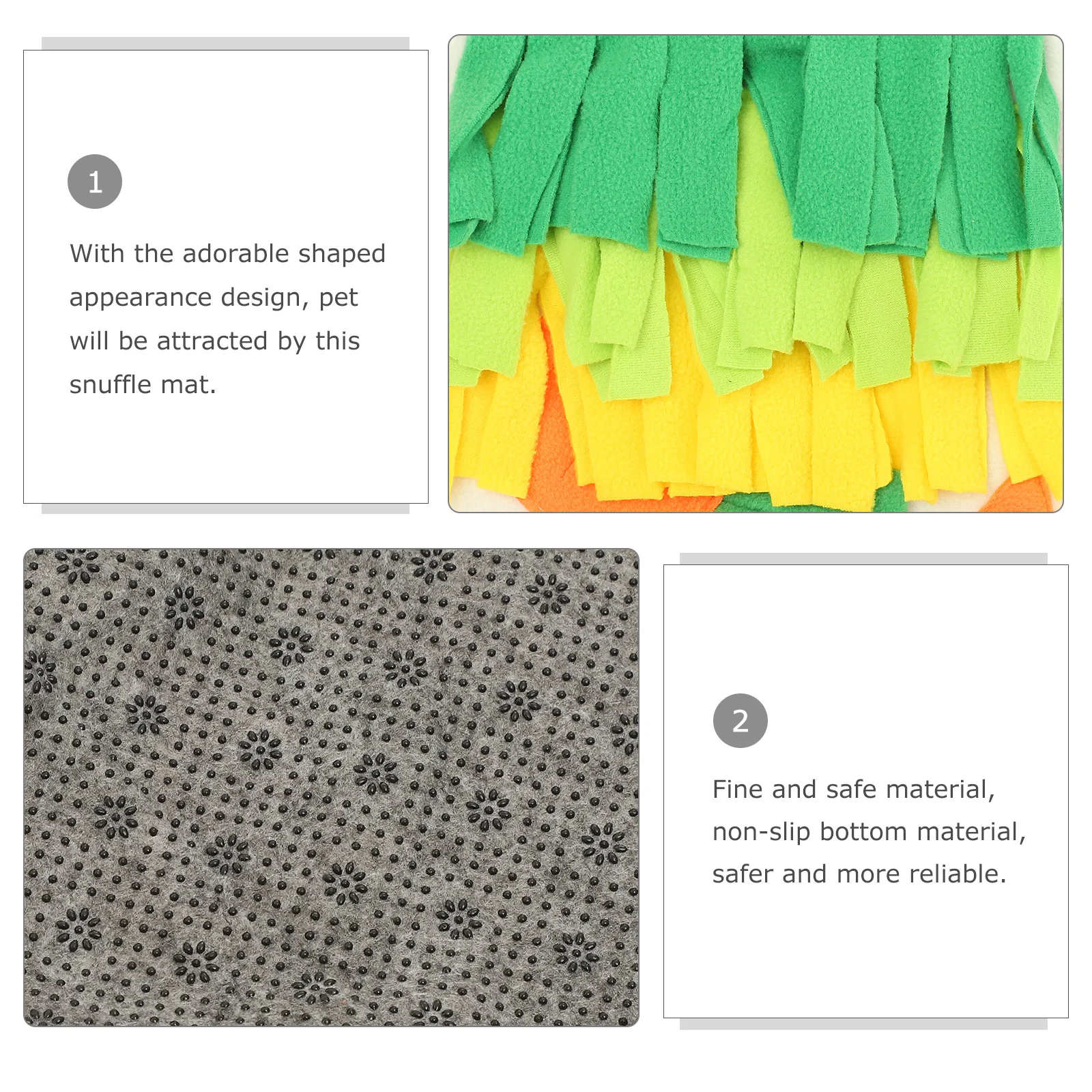 

Pet Snuffle Mat For Dogs Bunny Rabbit Hamster Hedgehog Non- Material Slow Feeding Foraging Training Play Mat