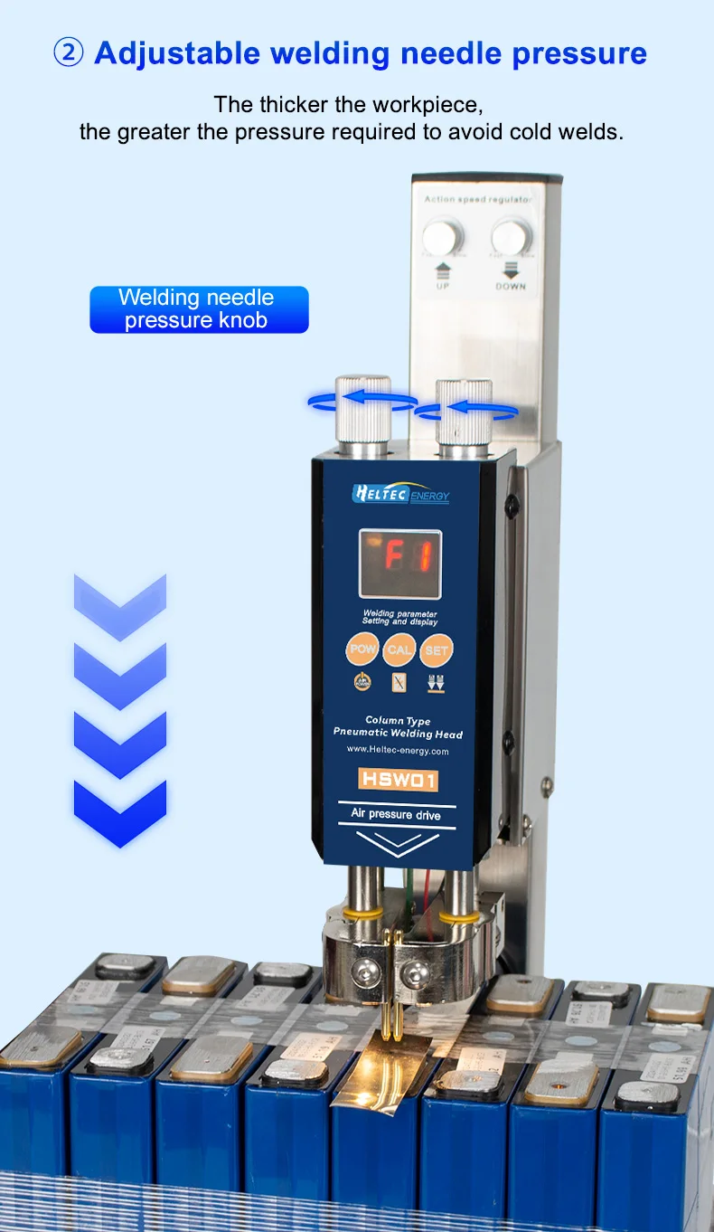Heltec 21KW 36KW 42KW Capacitor Storage Battery Spot Welding Machine/Portable Small Spot Welder LED Display 0.5mm Thickness