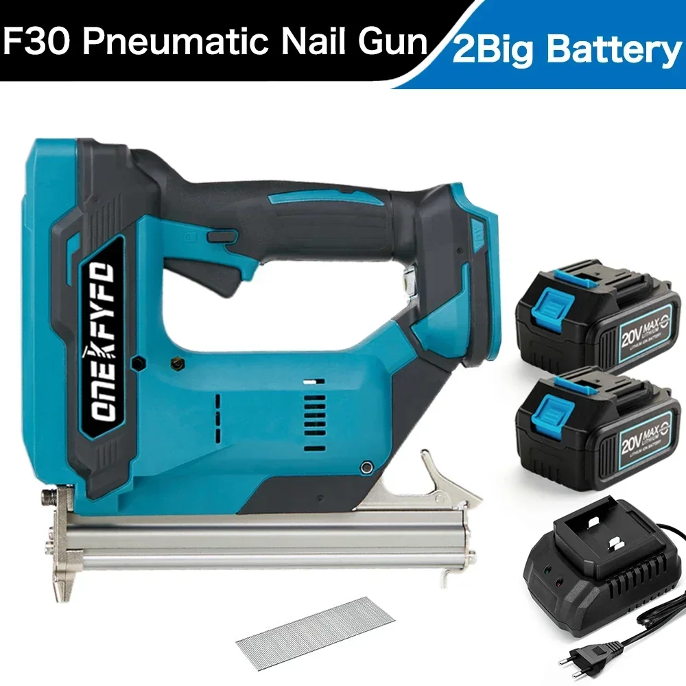 F30/422j/1022j Borstelloze Elektrische Nail Gun Frame Spijker Tacker Meubelen Nietpistool Houtbewerking Tool Voor Makita 18V Batterij - afbeelding 1