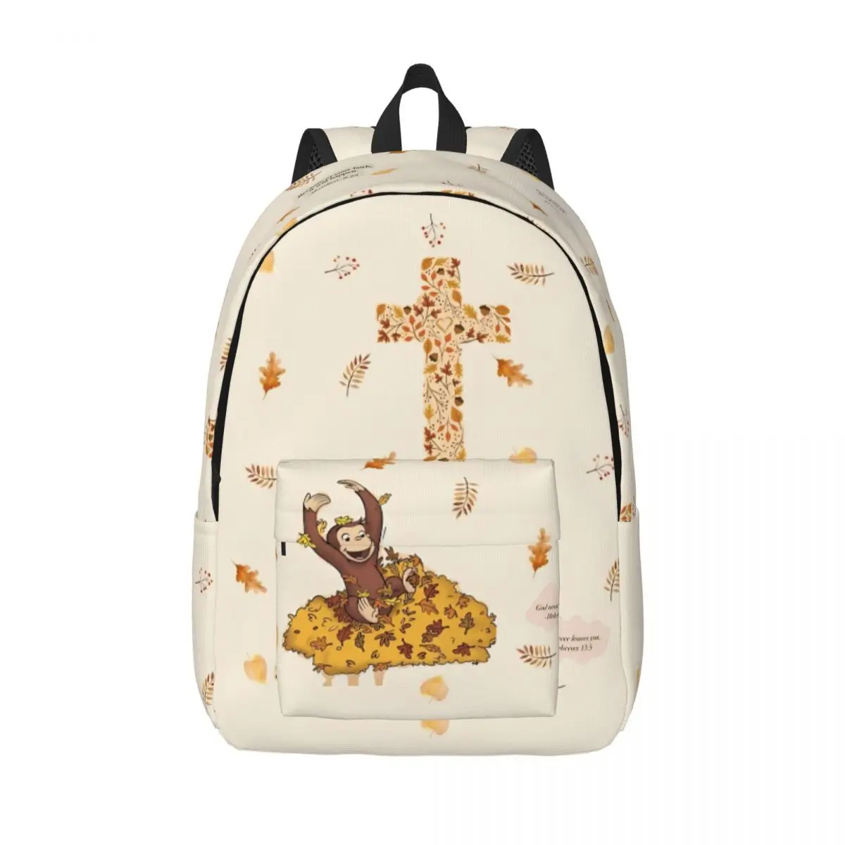 

Рюкзак The Little Monkey Curious George для мужчин и женщин, подростковая средняя школа, походный дорожный рюкзак, прочная сумка на плечо для колледжа