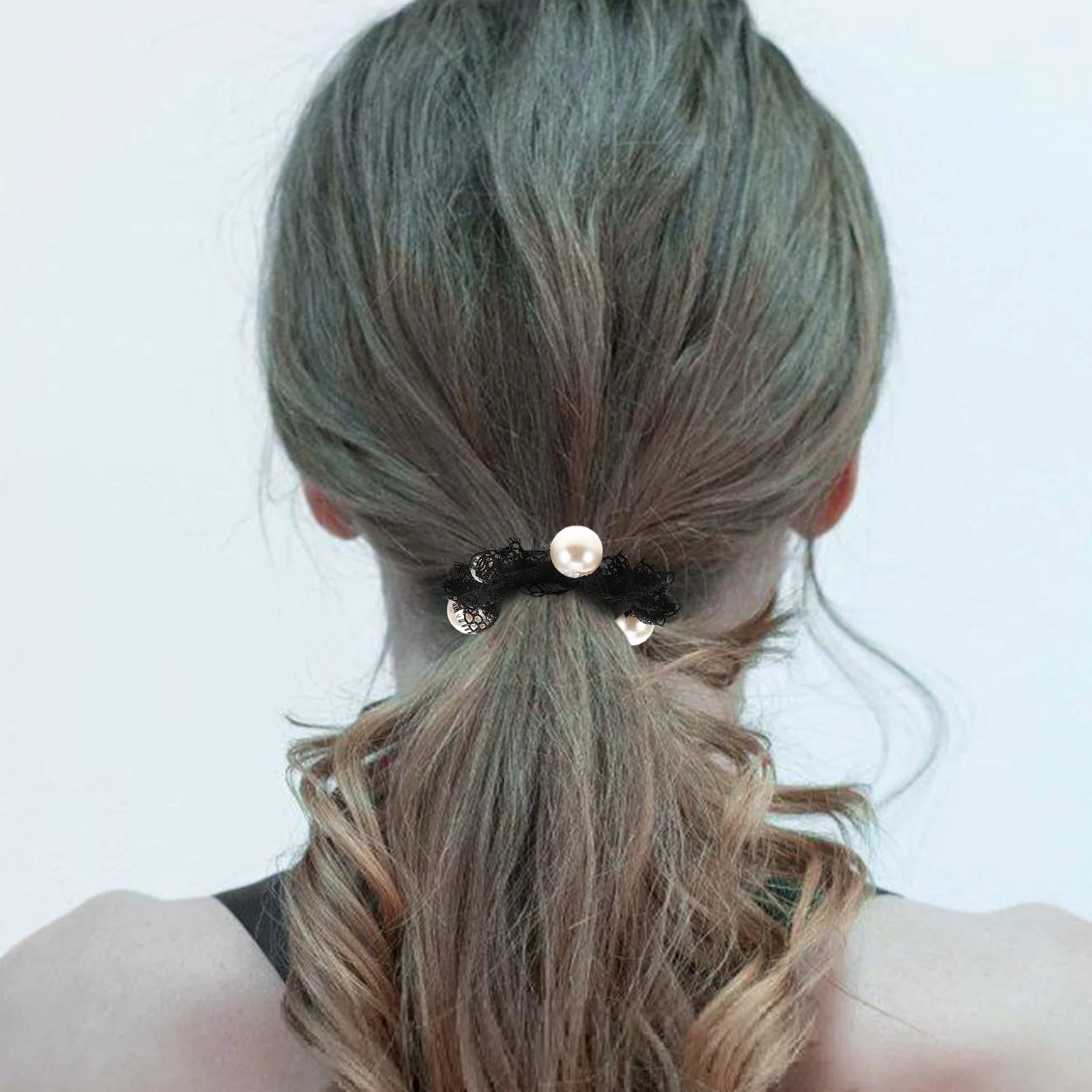 

3 Pcs Ties Elastic Bands Ties For Curly Hair for Girls Ponytail Holders Thick Hair Ropes No Damage Cotton Accessories