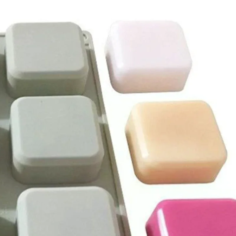 

9 Cavity Soap Molds Silicone Mold For Making Handmade Soap Lotion Bar Square Rectangle Reusable Silicone Soap Making Molds