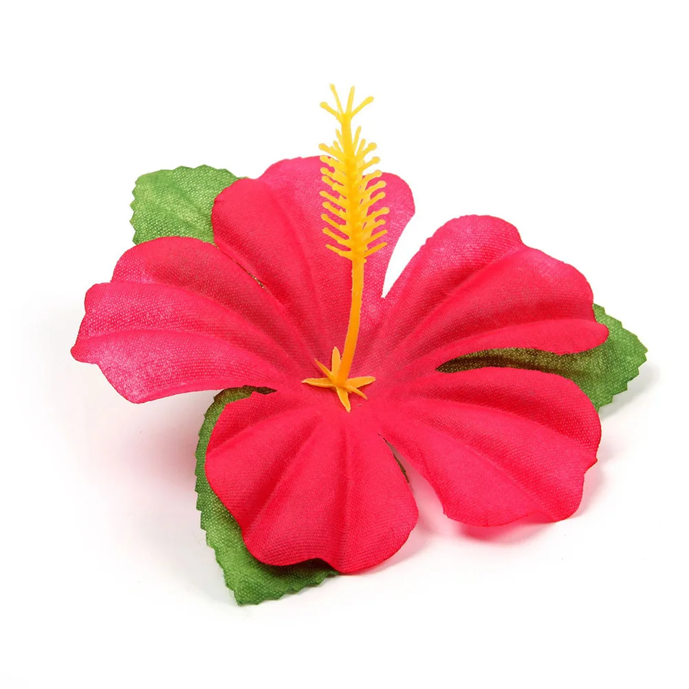 

48Pcs Hawaiian Party Supplies Simulation Monstera Hibiscus Flower Decor Luau Tropical Gathering Home Garden Balcony Decoration