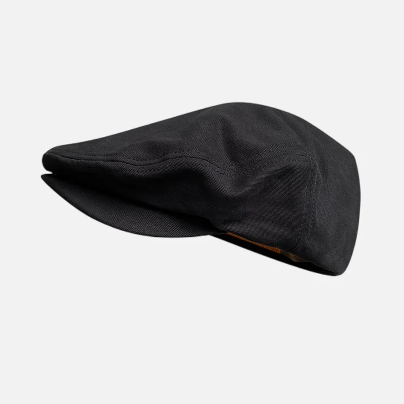 High Quality Men Fashion Flat Cap Spring Autumn Black Breathable Beret Cabbie Hat Britain Style Men Berets  Painter Cap