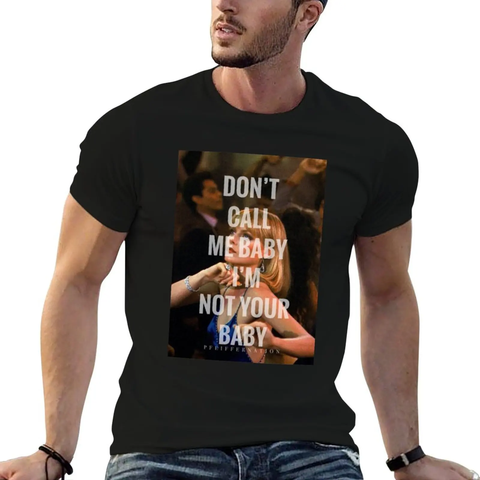 Scarface Michelle Pfeiffer T-Shirt Basic Comfort Fit T-Shirt for Men