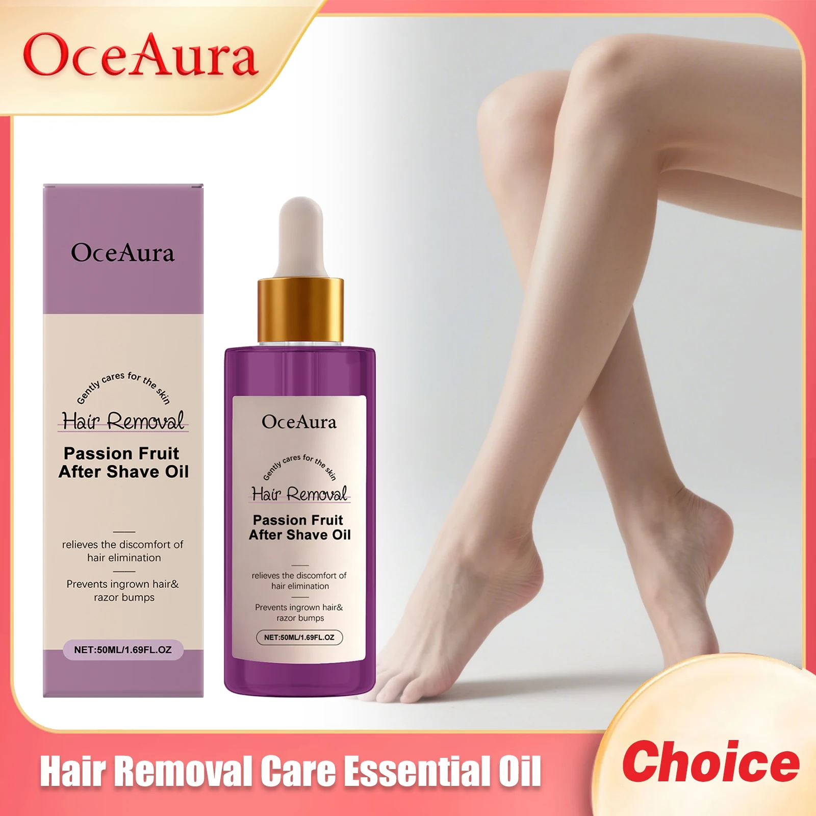 

OCEAURA Skin Hair Removal Oil Soothing Epidermis Relieve Discomfort Inhibit Growth Improving Roughness Hair Removal Nourish Oil