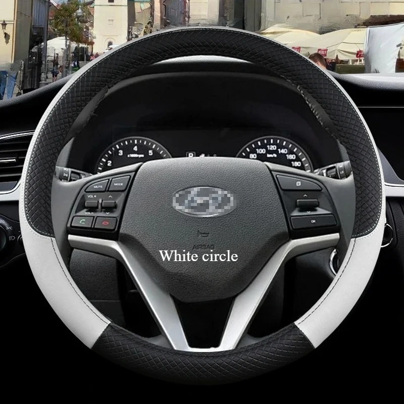 

Автомобильный чехол на руль для Hyundai I20 Ii0 I40 Tucson Accent Kona Elantra Ix35 Solaris Creta Getz Santa Fe, аксессуары