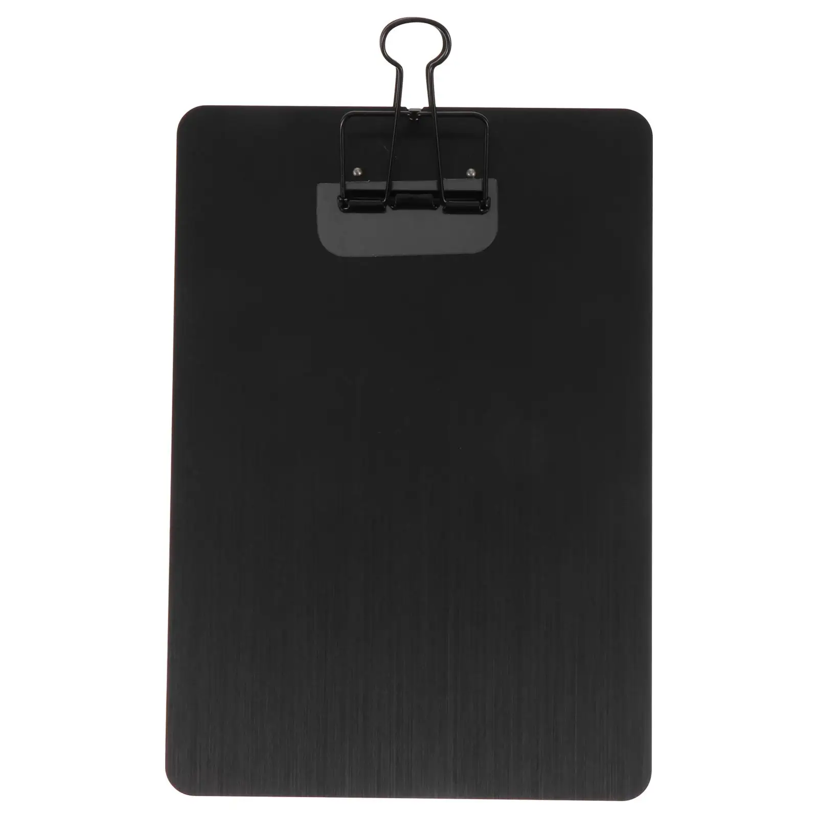 

Stainless Steel A5 Clipboard Paper Holder Black Lightweight Writing Pad Memo Board for Home School Office College Easy