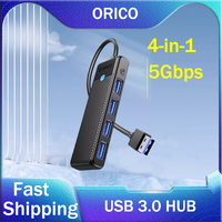 ORICO 7 In1 Hub USB3.0 5Gbps Multiport Type C Hub Multi USB Expansion Dock 4port Splitter Adapter Extension For Phone PC Macbook