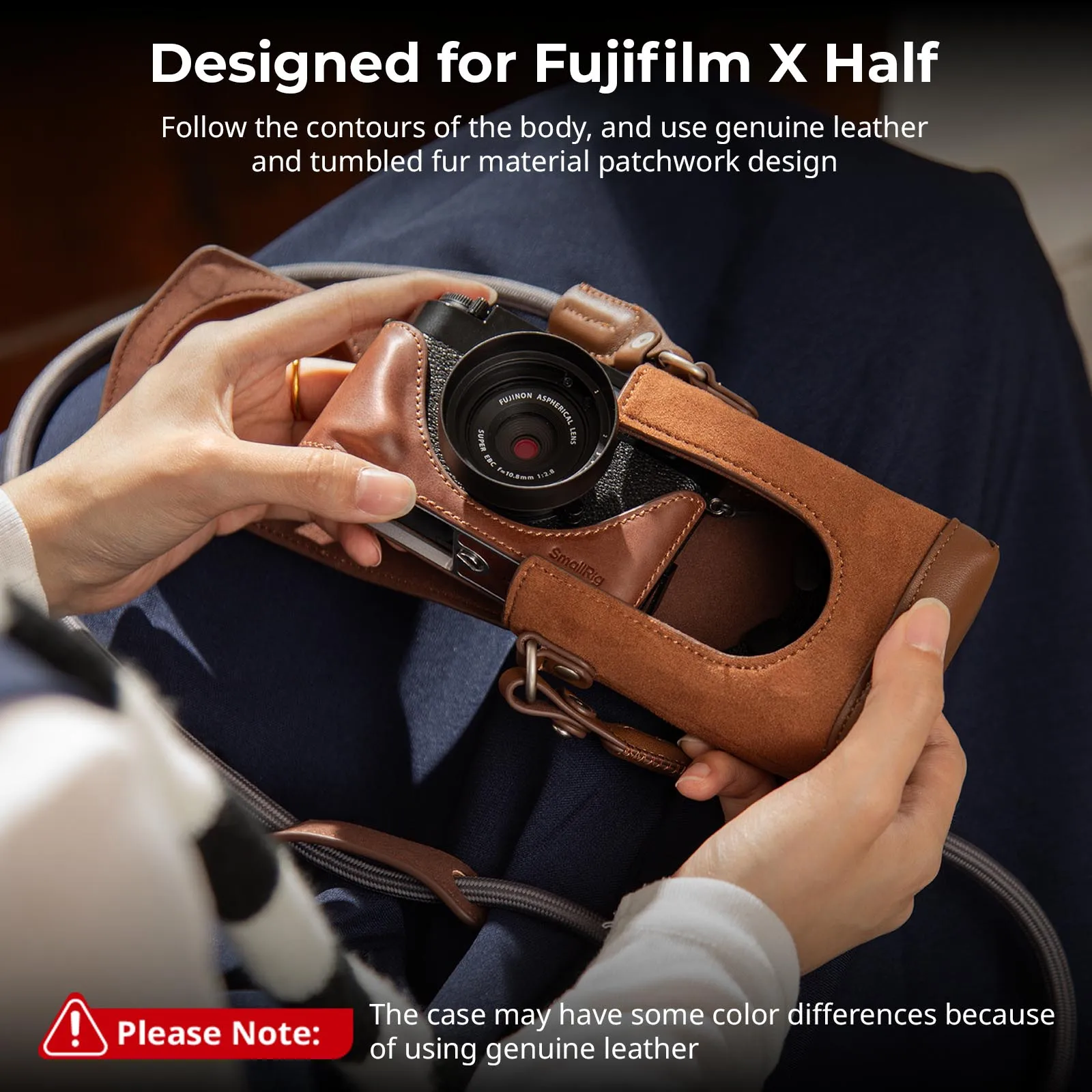 

Комплект полукожаных чехлов SmallRig 5218 X для FUJIFILM X половина с сумкой для переноски с полным покрытием, полукожаный чехол, тканый плечевой ремень