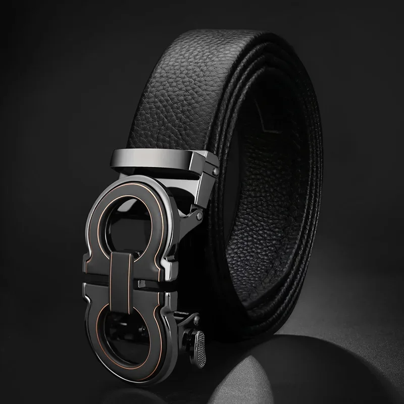 Ceinture en Cuir de Luxe pour Homme, Design de Marque, 2023