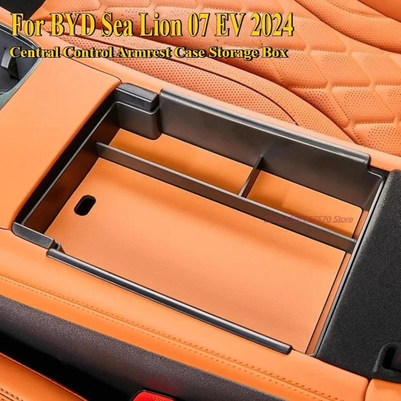 

For BYD Sea Lion 07 EV 2024 Central Control Armrest Case Storage Box Organize Car Interior Styling Modification Accessories