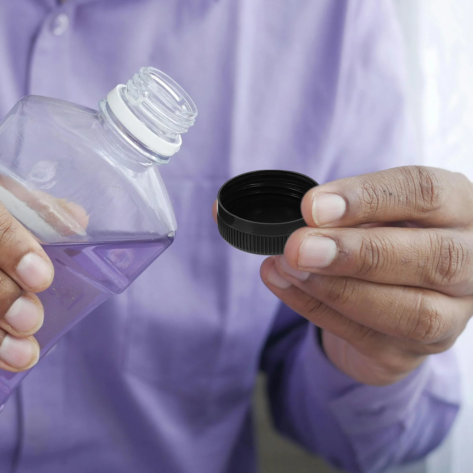 100 Pcs Plastic Bottle Cap Caps Handcraft Accessories Making Kids DIY for Materials Sealing Lids Bottles