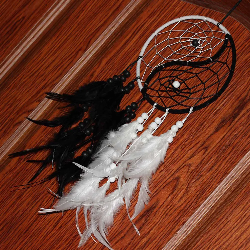 

Dream Catcher Handmade Bohemian Hanging Decor for Bedroom Car Festival Natural Materials Ornament