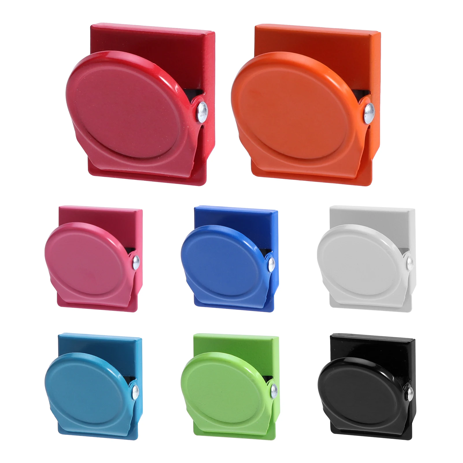 8pcs School Daily Plan Heavy Duty Notes File Cabinet For Refrigerator Home Office Mini Photo Kitchen Magnetic Clip Whiteboard