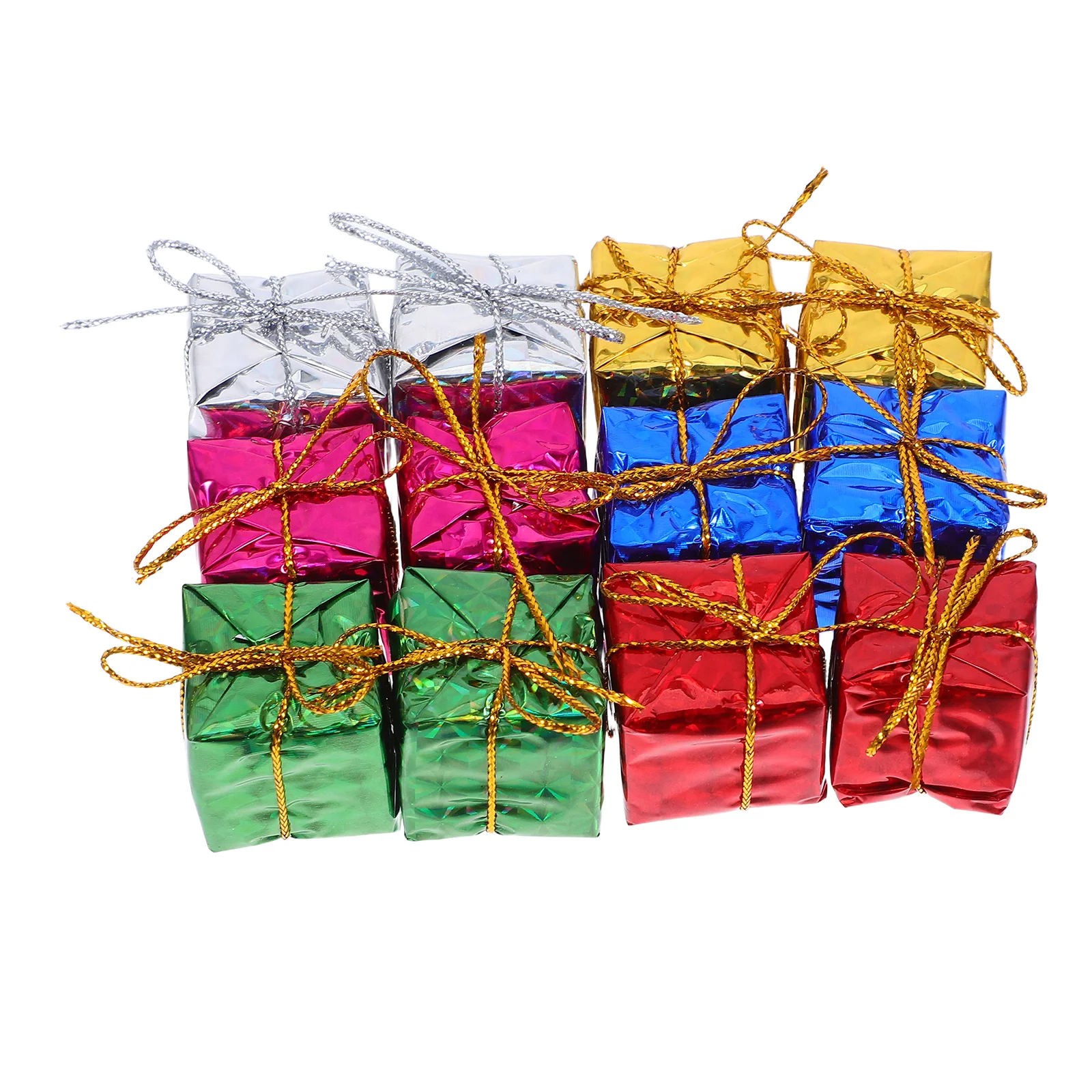 36 pezzi di decorazioni natalizie regalo mini ciondoli ciondolo albero ornamenti appesi fai da te accessori piccola confezione regalo piccola confezione regalo