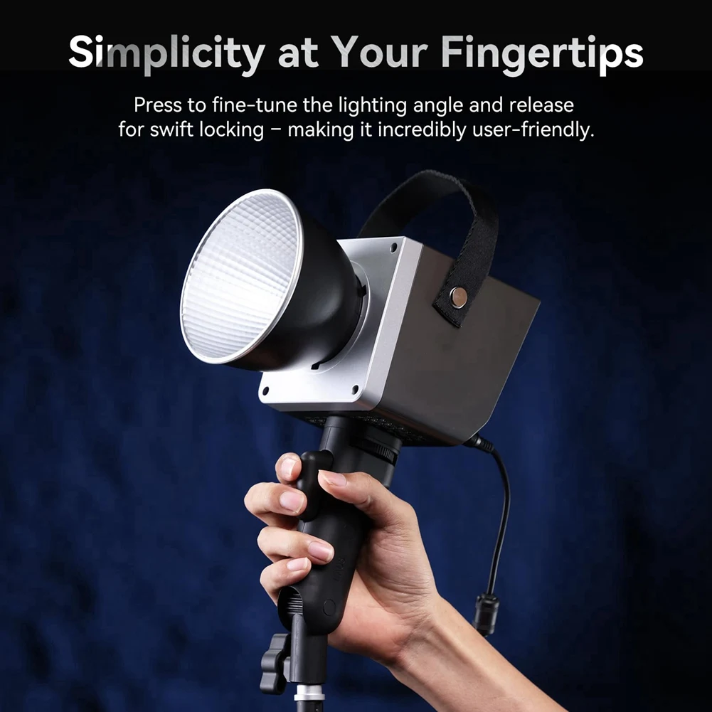 Luz Stand Mount Adapter com o botão de montagem rápida, compatível com câmera, luz LED, Monitor, LA03