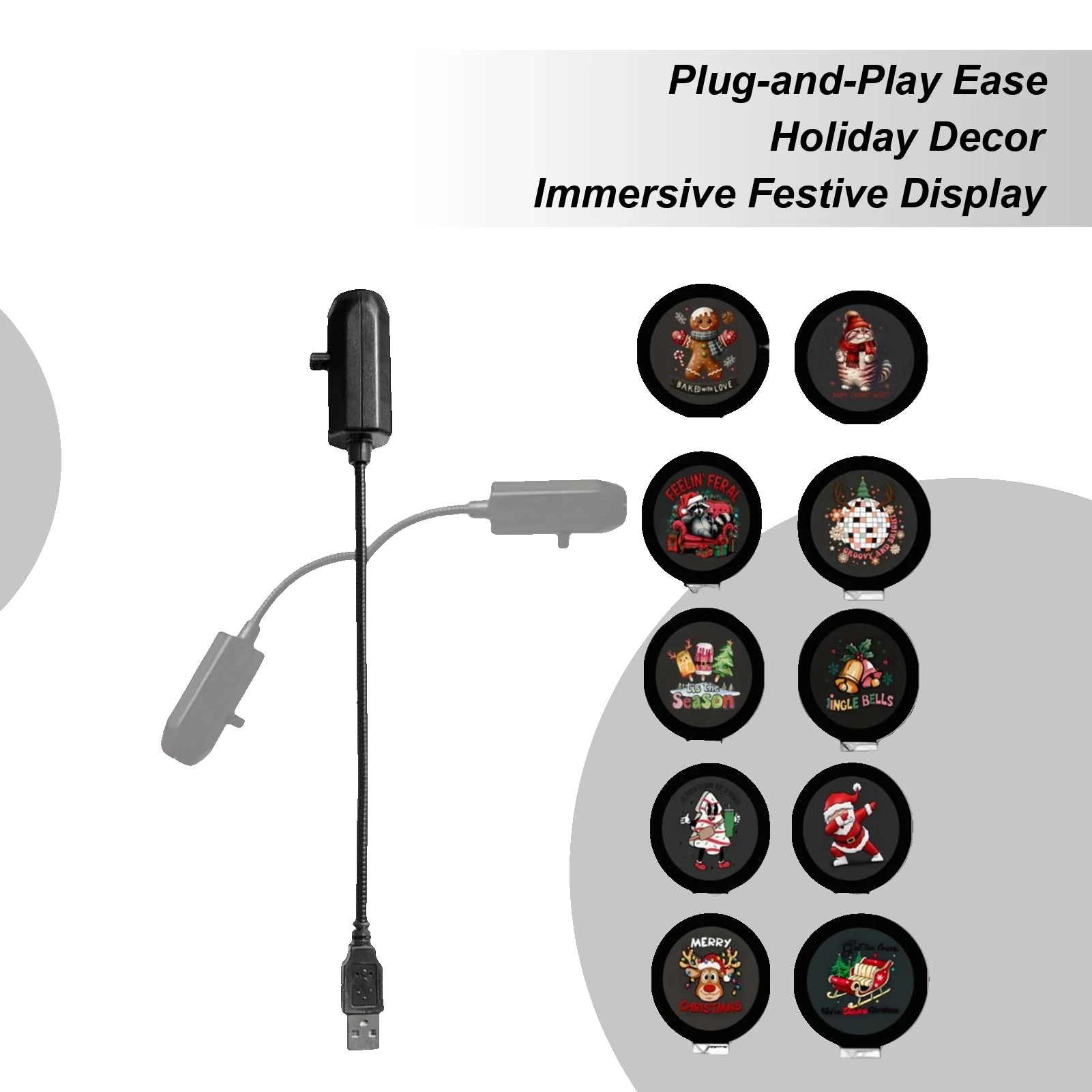 

Christmas Projector Light USB 360 Degree Rotating LED Projector Lamp Switchable Pattern LED Projector Lamp For Room Ceiling