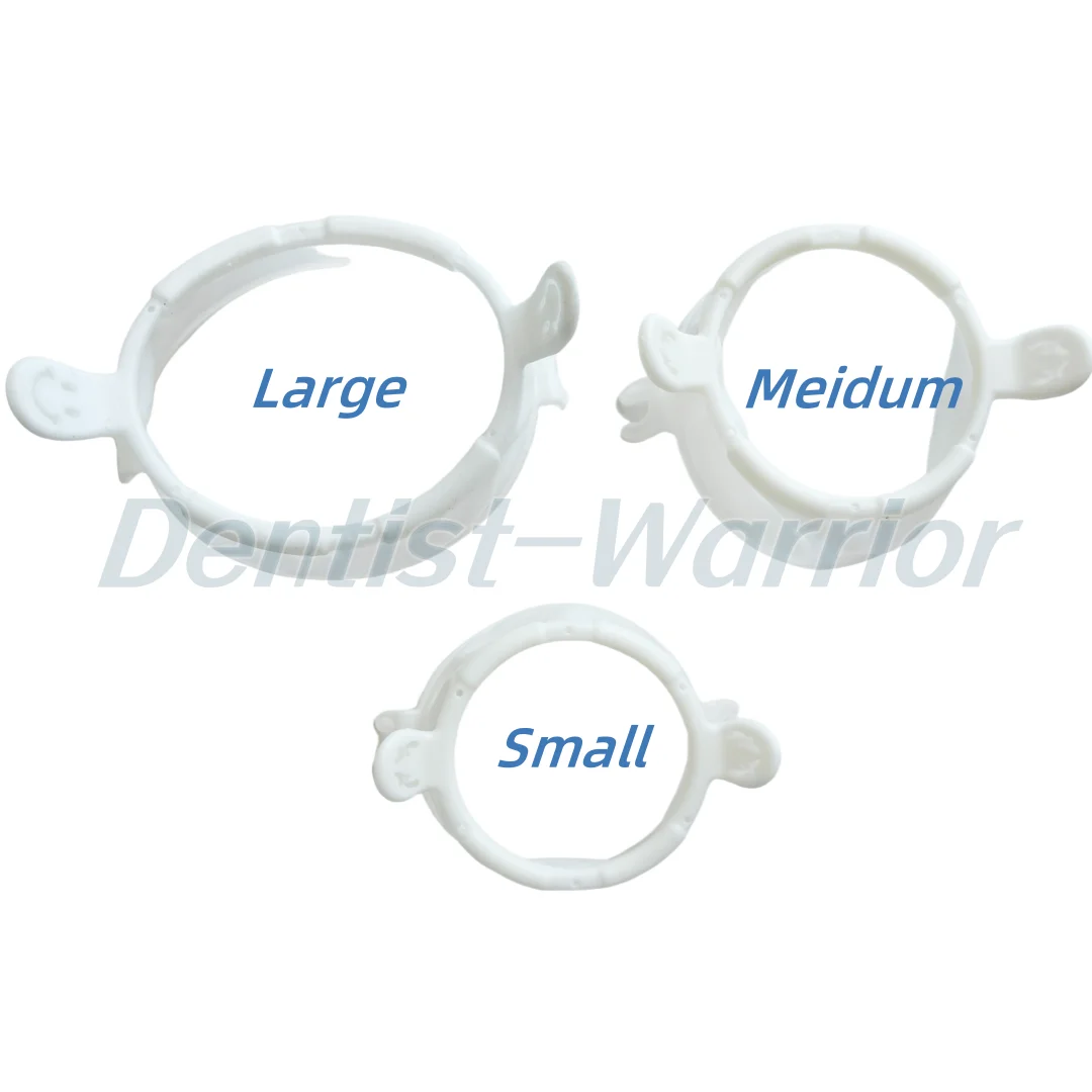 2~50Pcs Dental Mouth Opener Lip Cheek Retractor Fixable Saliva Tube Holder Smile Face S/M/L Green/White