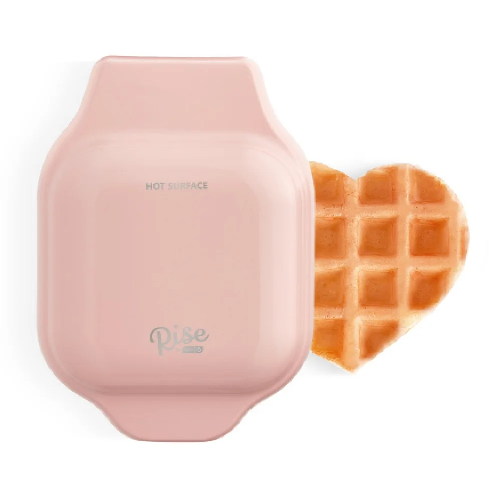 Coração mini waffle maker antiaderente compacto aparelho de cozinha waffles hash browns cozimento rápido fácil limpo ideal crianças presentes