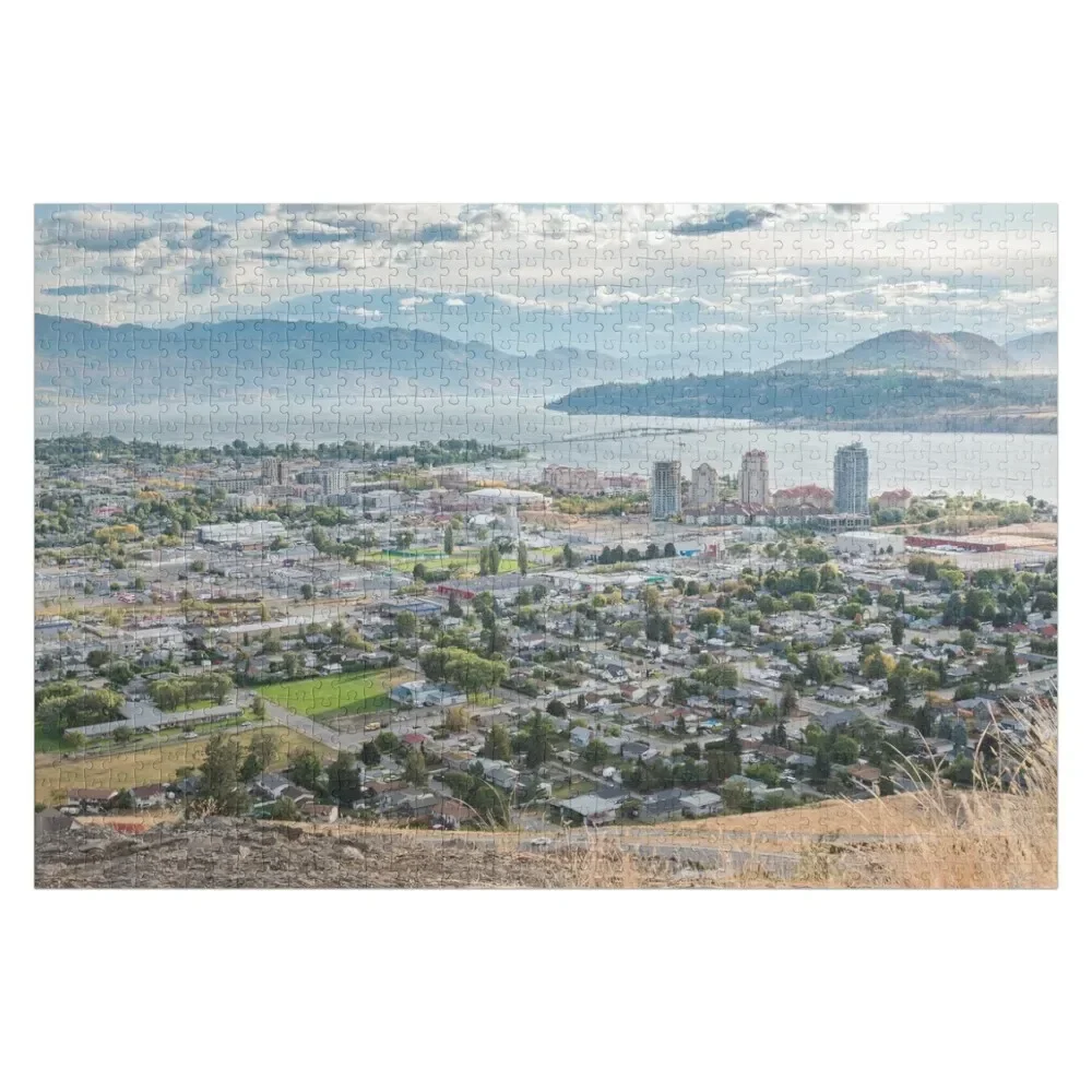 Kelowna City View from Knox Mountain Jigsaw Puzzle Personalised Personalized Gift Married Anime Puzzle