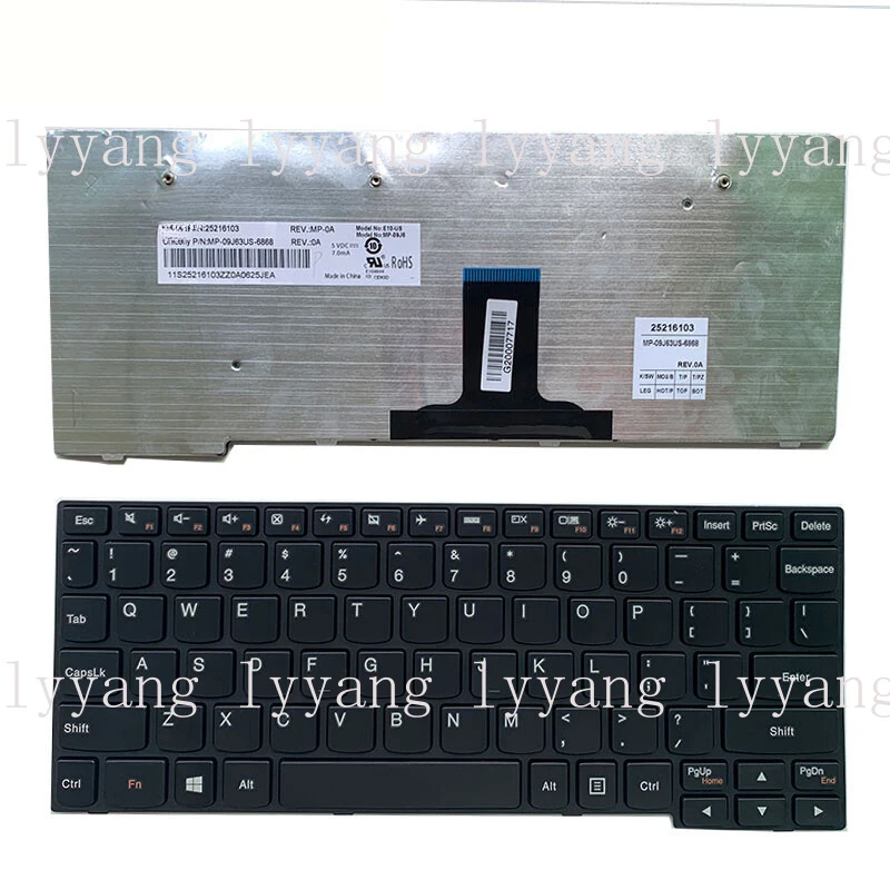 

f 25216103 FOR Lenovo E10-30 Laptop US English Keyboard Black