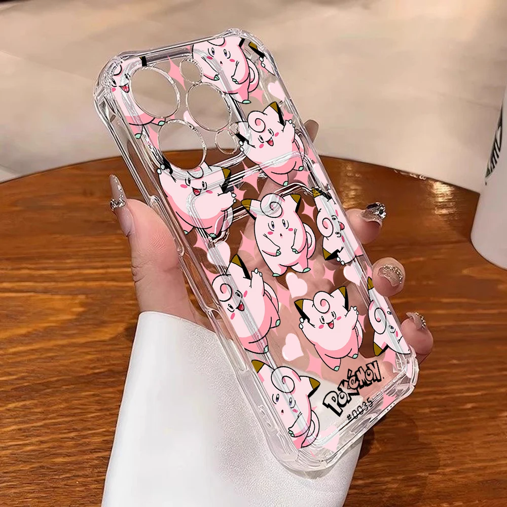 Cartoon Pokémons Card Hold Phone Case For Samsung Galaxy S26 S25 S24 S23 S22 S20 FE Edge Plus Ultra M33 M53 M54 5G Airbag Cover