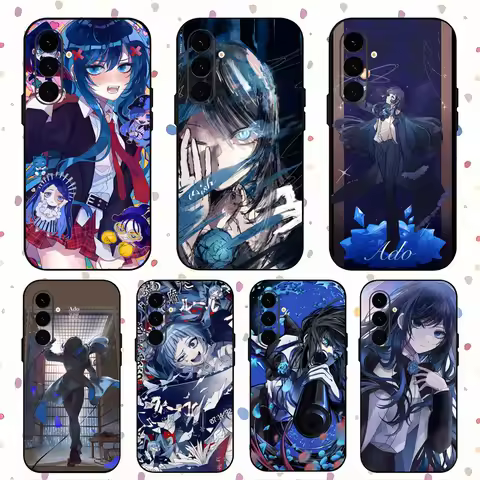 Virtual singer Ado Popular Cool Phone Case For Samsung Galaxy S25 S24 S23 S22 S21 S20 Plus Ultra Note20 Soft Black