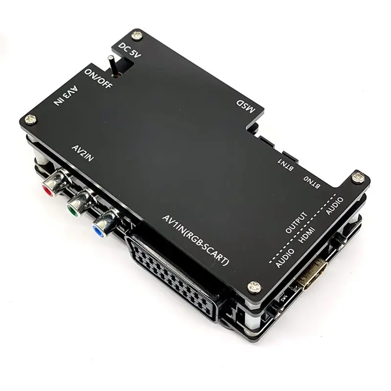 A23F-OSSC V1.7 Open Source Scan Converter -Compatible Adapter For PS2 SEGA Saturn For PC Engine Retro US PLUG