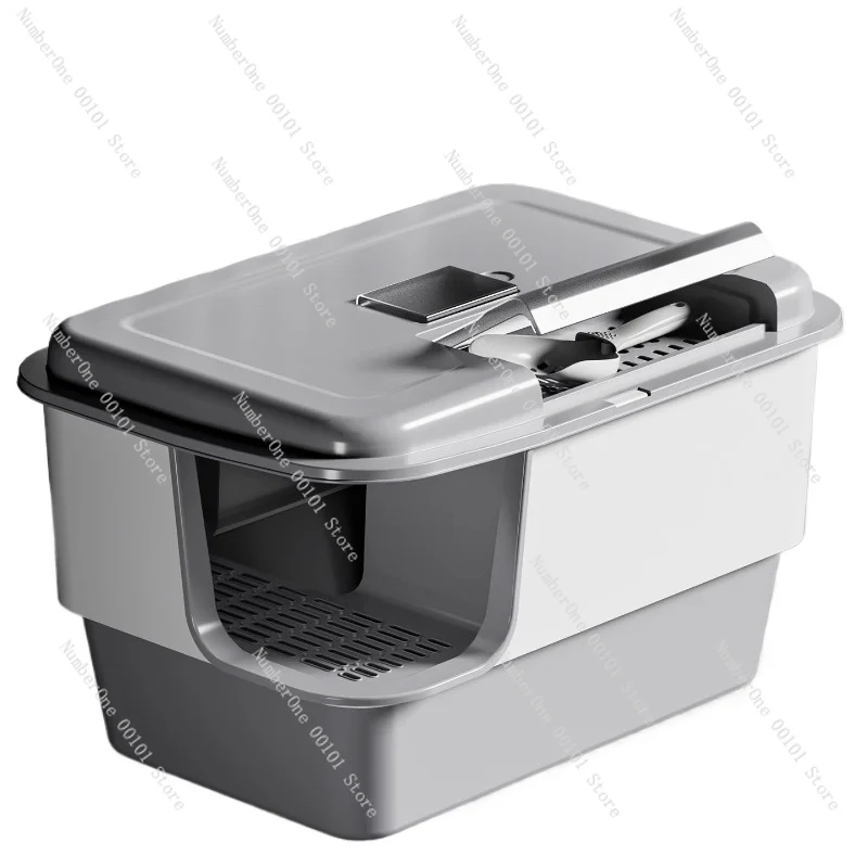 

Cat litter box oversized corridor fully enclosed splash-proof toilet deodorant cat kitten special extra large litter box