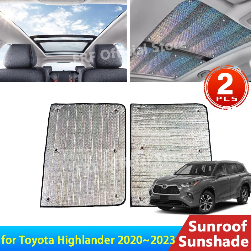 

for Toyota Highlander Kluger 2020 2021 2022 2023 XU70 Accessorie Car Sunroof Sunshade Roof Sunscreen Heat Insulation Windscreen