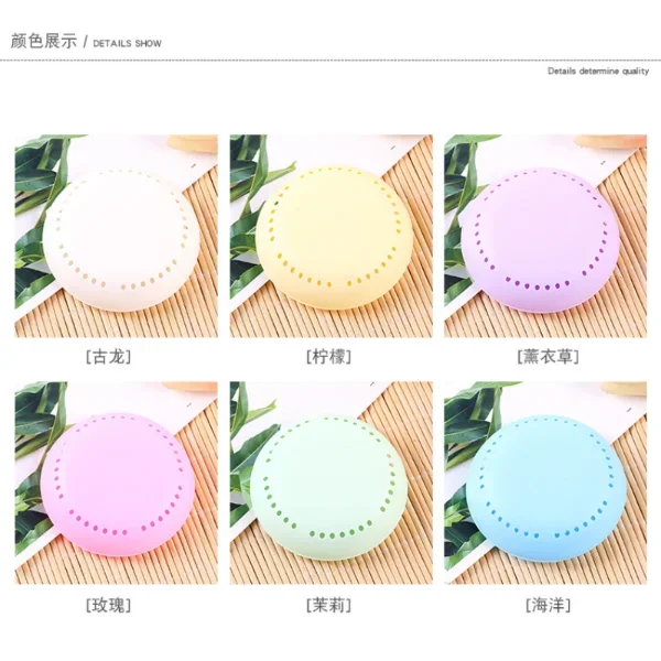 

Aromatherapy Fragrance Lasting Deodorization Bathroom Supplies Bedroom Wardrobe Car Home Toilet Deodorant Solid Round Fresher