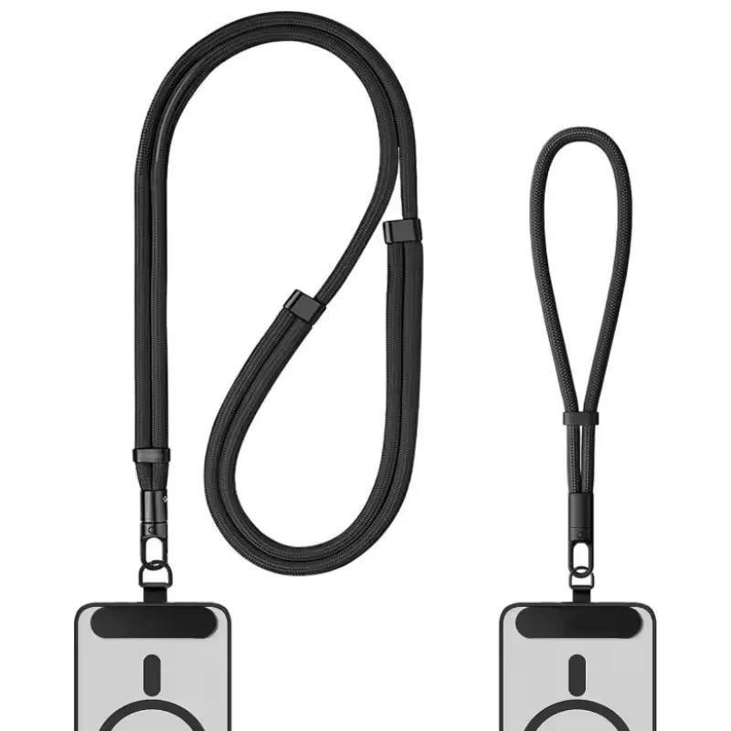 

Универсальный регулируемый ремешок для телефона, ожерелье через плечо, чехол для телефона, длинная подвесная веревка с зажимом, защита от потери, прочный и прочный