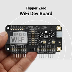 Flipper Zero Wi-Fi Devboard (Black) with Pre-Installed Marauder Firmware, ESP32-S2, for Wireless Pen Testing, IoT Control
