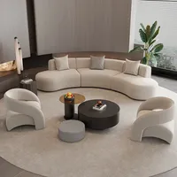 Moder White Sofa Minimalist Individual Curved Nordic Loveset Sofa Arm Recliner Living Room Oturma Odası Kanepeleri Furniture