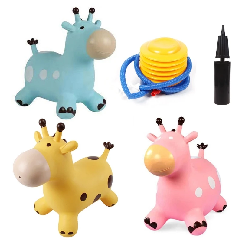 

Pool for Toddlers Kids Babies Funny Toy Colorful Inflatable Jumping Giraffe Drop shipping