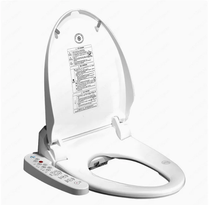 Toilet Smart Heated Bidet Toilet Seat Cover with Warm Air Dryer Water Wind Temperature Adjustable for Smart Home Bathroom WC
