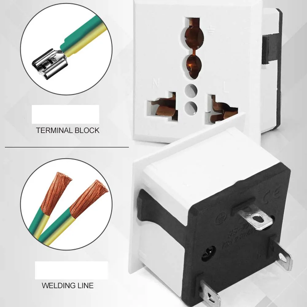 Uniwersalne amerykańskie gniazdko w Wielkiej Brytanii EU z panelami zasilanie prądem zmiennym amerykańskie japońskie australijskie brytyjskie Niemcy