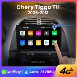 AWESAFE T11 1 PX9 para Chery Tiggo 2005-2013 Rádio Do Carro din Android Autoradio Multimedia player GPS 2 CarPlay Auto Rádio 4GB + 64GB  som automotivo  radio automotivo