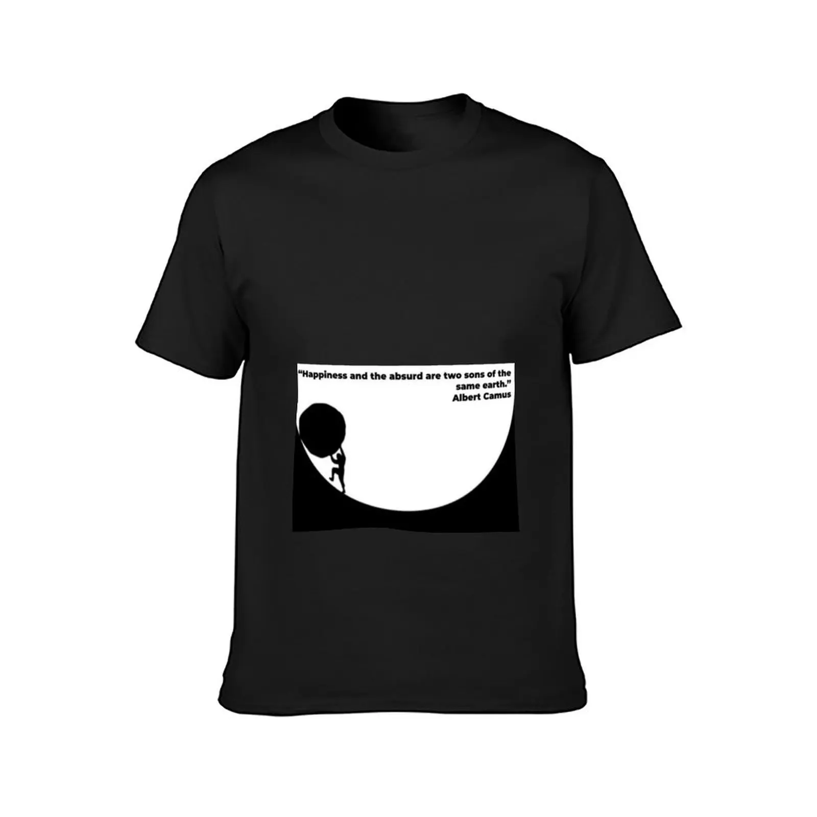 Albert Camus- embrace the absurd T-Shirt funnys Aesthetic clothing heavyweights Men's clothing