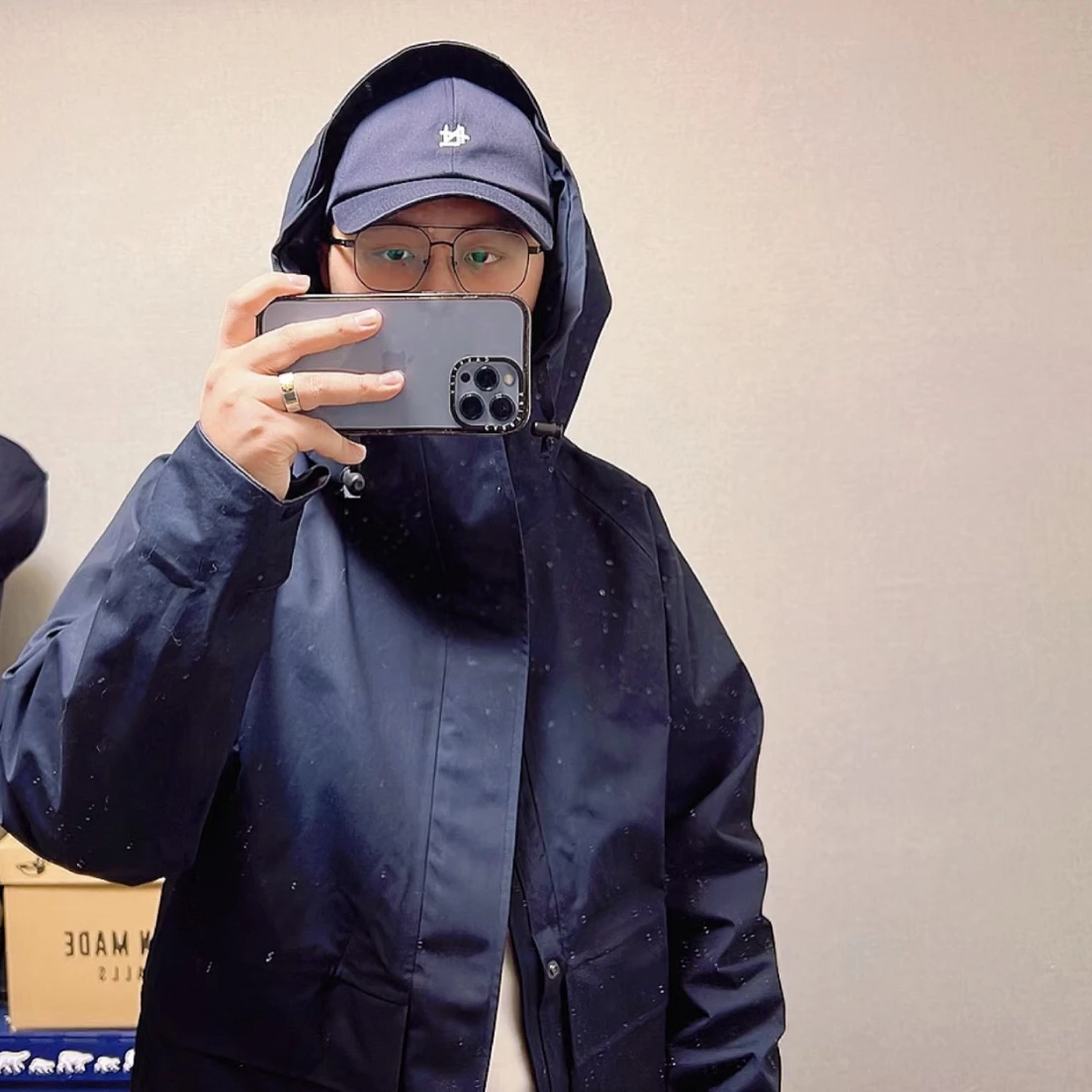 

Couple's Outdoor Waterproof Jaet Nanca 24AW Cruise ip Sle Hooded Coat Youth Trendy Stand Fit Four Seasons Universal