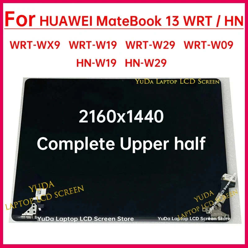 13 Inch Laptop LCD Screen For HUAWEI MateBook 13 WRT-WX9 W19 W29 W09 HN-W19 W29 Display Complete assembly Replacement 2160x1440
