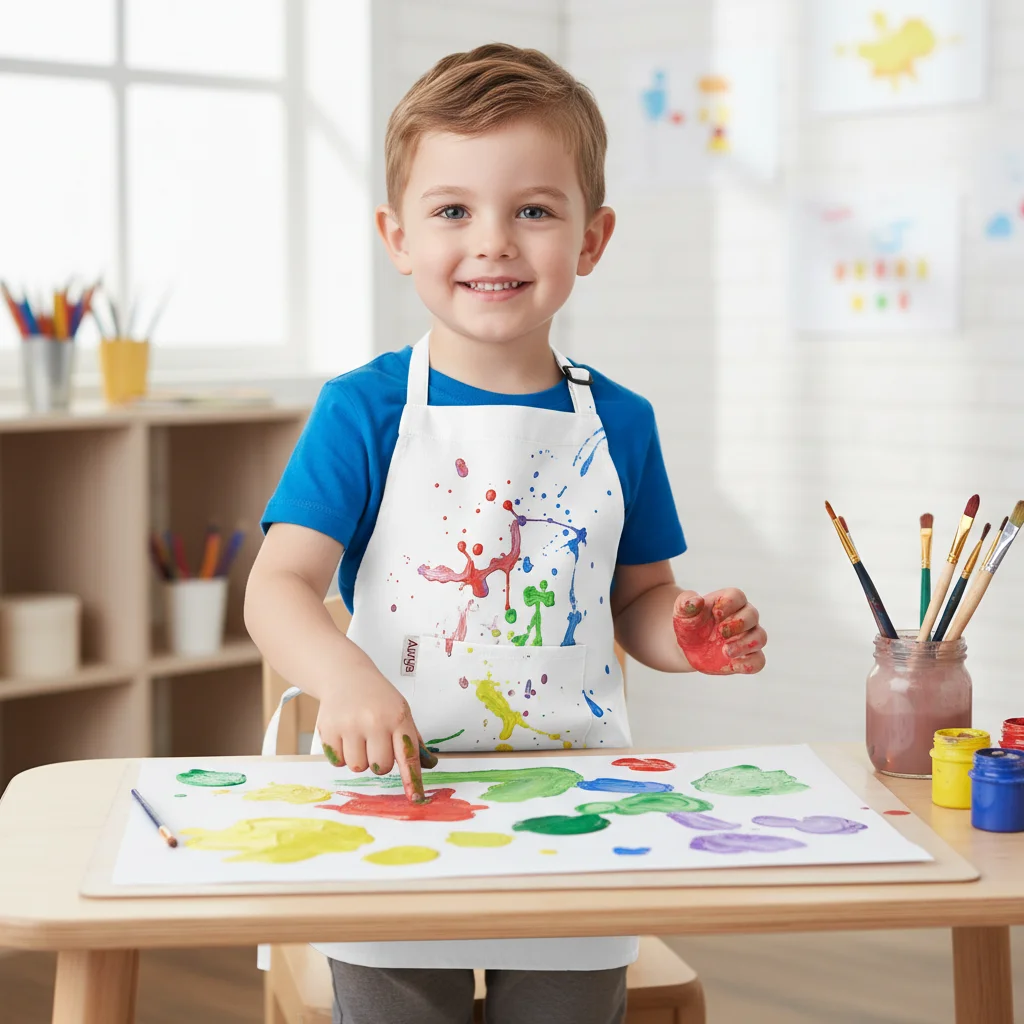 

Детский художественный фартук-накидка из водонепроницаемого полиэстера для рисования и творчества