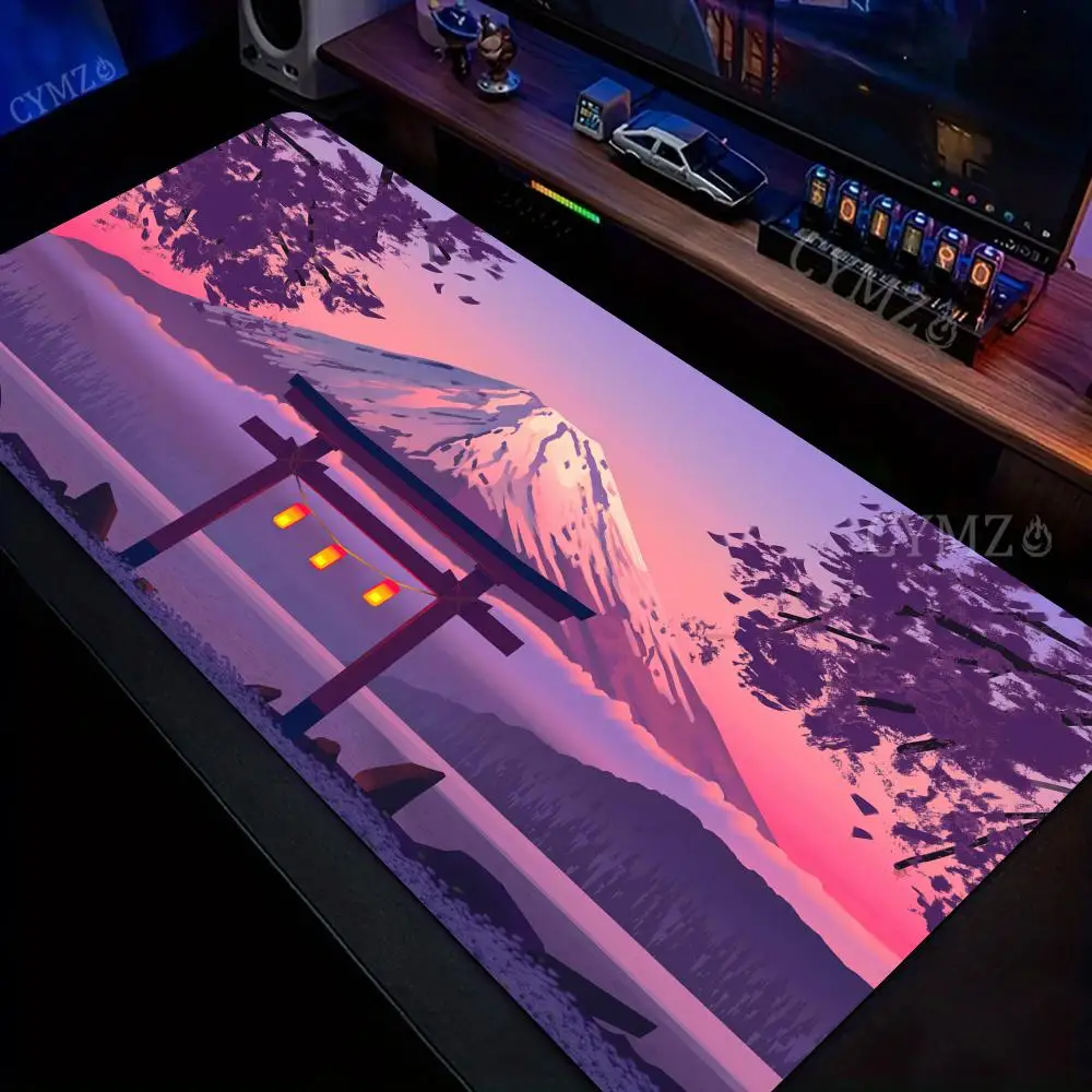 

Японский эстетический коврик для мыши с пейзажным рисунком Фудзи, настольный коврик, игровой коврик, аксессуары для ПК, клавиатура, коврик для мыши, mauspad, офисный коврик