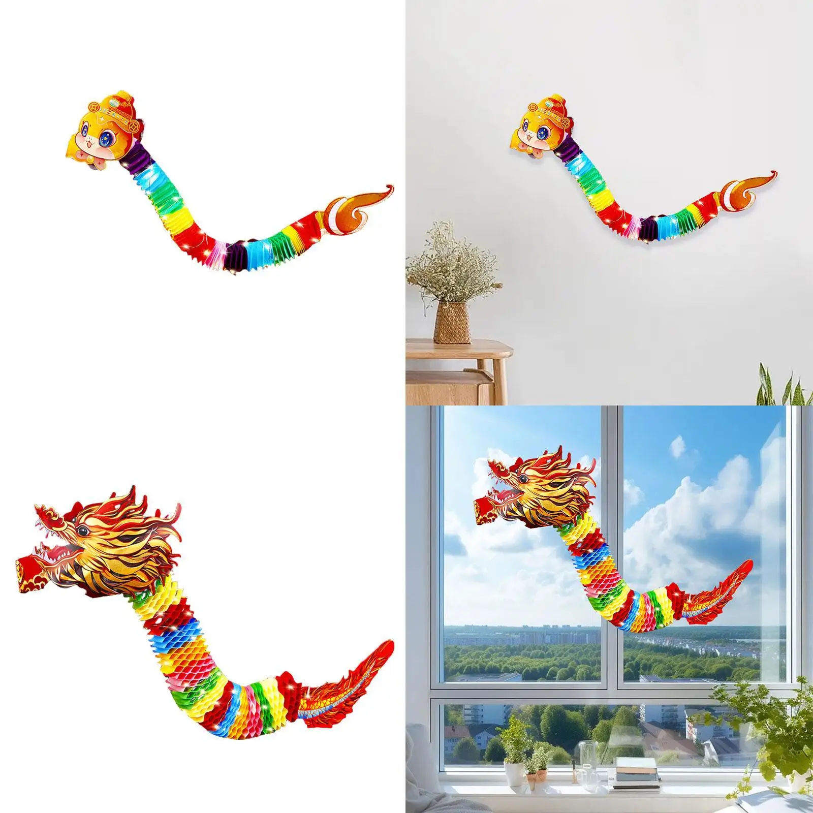 Chinese New Year Photo Prop 3D Paper Decoration for Spring Festival Party