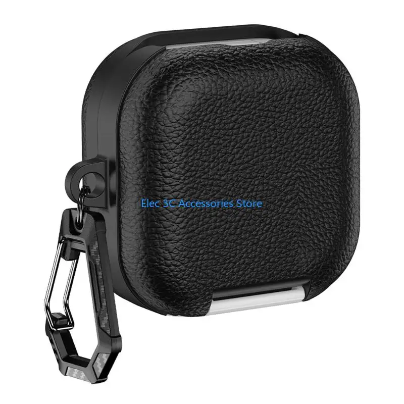 Y51A Soft Leather Case Integrated Stand Specifically Design For Buds 4 And Buds 4 Professional Wireless Earbuds