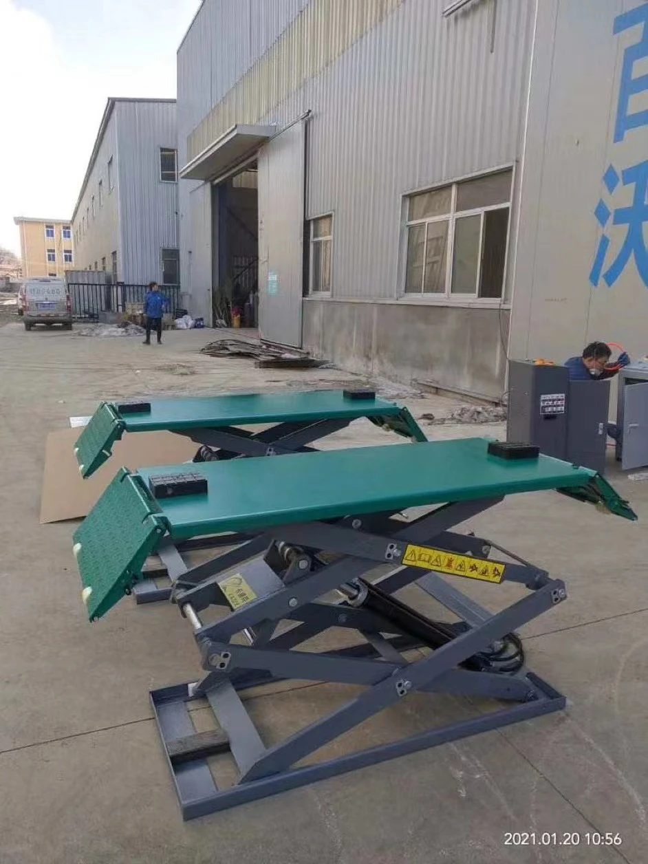 Factory Hot Selling Scissor Car Lift with CE Ultra-thin Above with Certificate Ground Scissor Car Lift Hoist